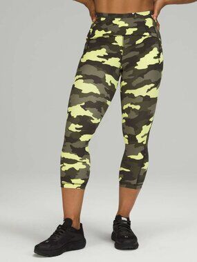 Lululemon Swift Speed High Rise Crop 21" Camo Leggings Size 4
